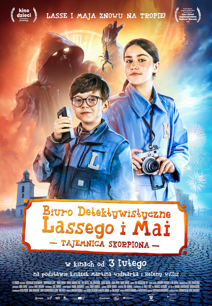 Plakat filmu Biuro detektywistyczne Lassego i Mai. Tajemnica Skorpiona