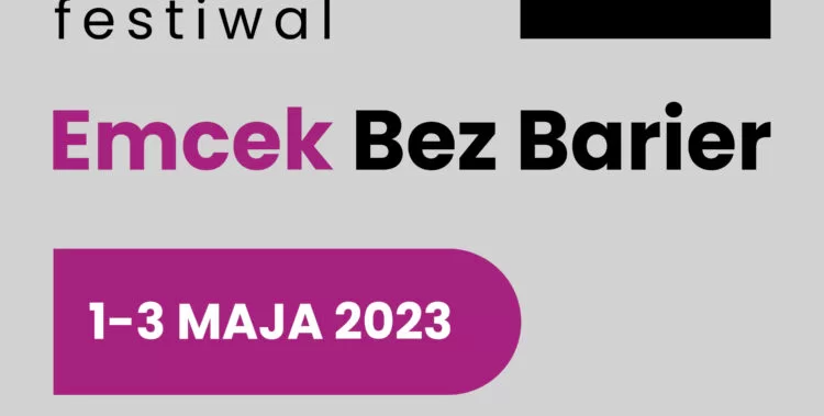 Grafika promocyjna Festiwalu Emcek Bez Barier