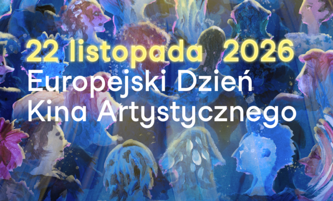 kolorowy artystyczny plakat - tłum barwnych sylwetek ludzi